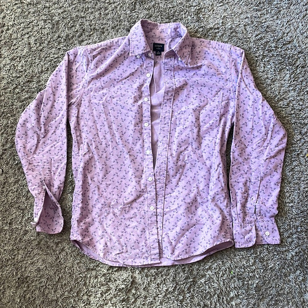 Floral pattern J.Crew flex casual button down